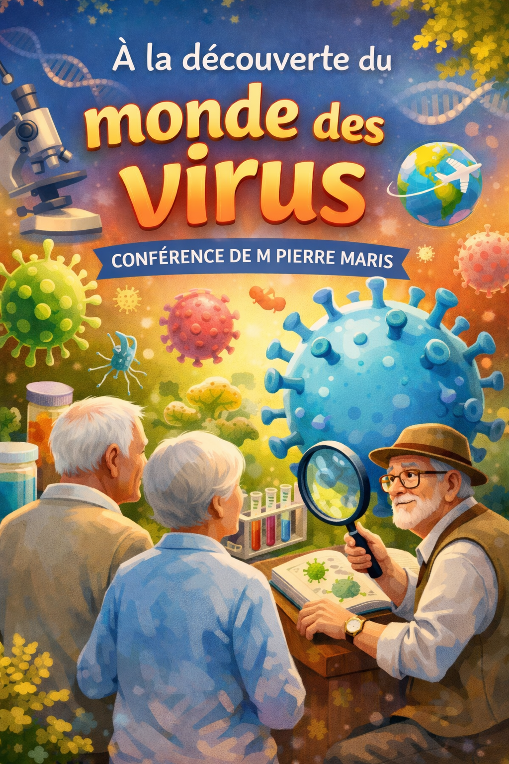 19 mars 2026 - À la découverte du monde des virus avec M Pierre MARIS